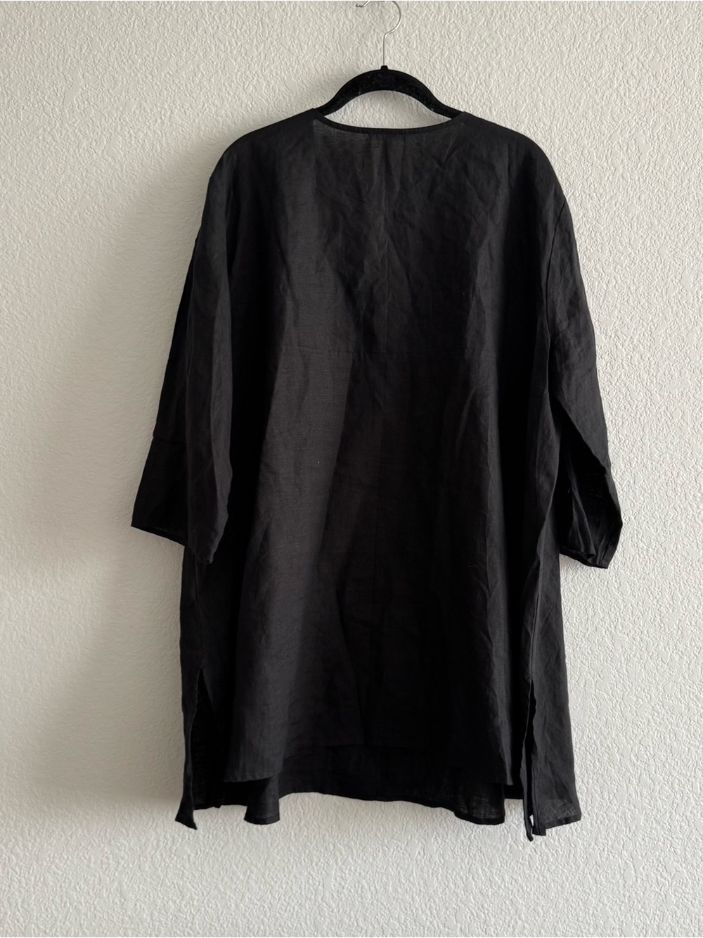 Eileen Fisher Women's 100% Organic Linen Tunic Short Dress Size XL Beach Boho - Picture 4 of 8